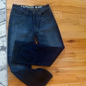 Express Men's Deep Indigo boot cut Jeans- size 32x34